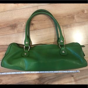 Kelly green leather Kate spade purse